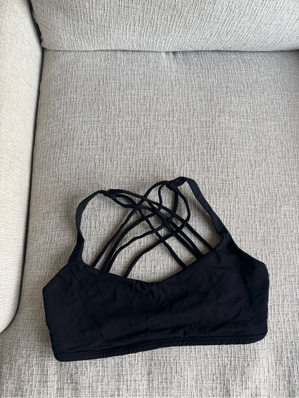 lululemon athletica Black Strappy Sports Bra